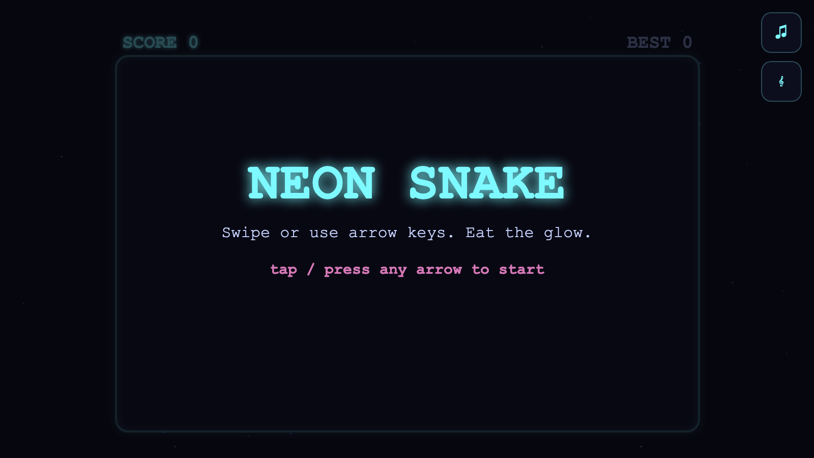 Neon Snake screenshot 1