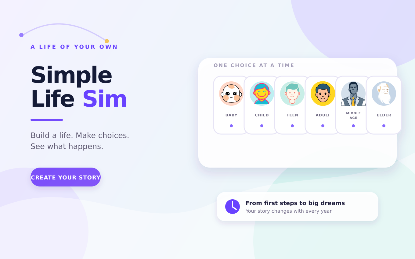 Simple Life Sim screenshot 1