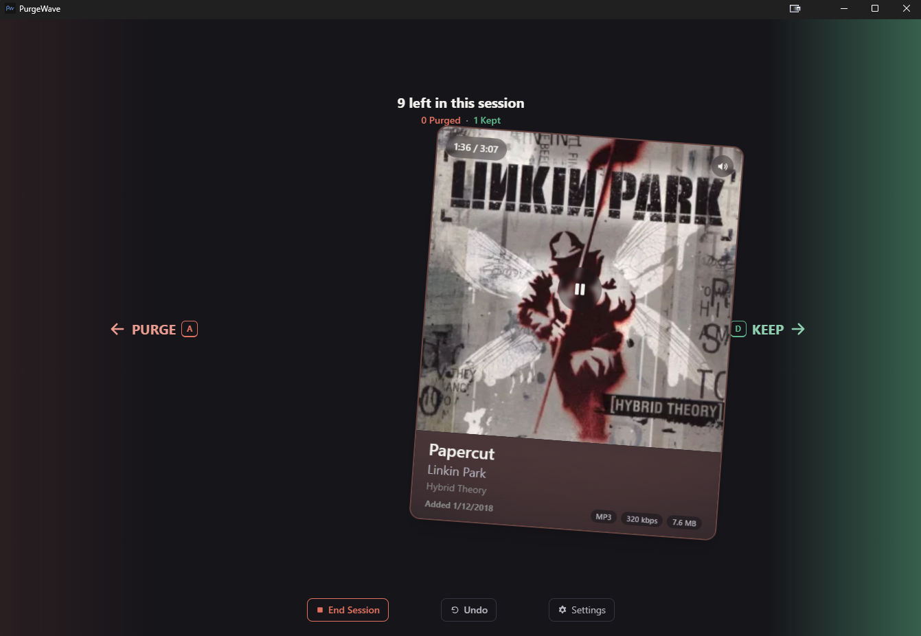 PurgeWave screenshot 2